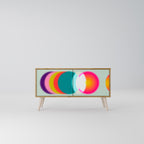 SYMPHONY OF COLORS Kompaktní dvoudveřový TV stolek