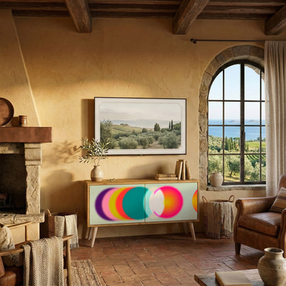 SYMPHONY OF COLORS Kompaktní dvoudveřový TV stolek