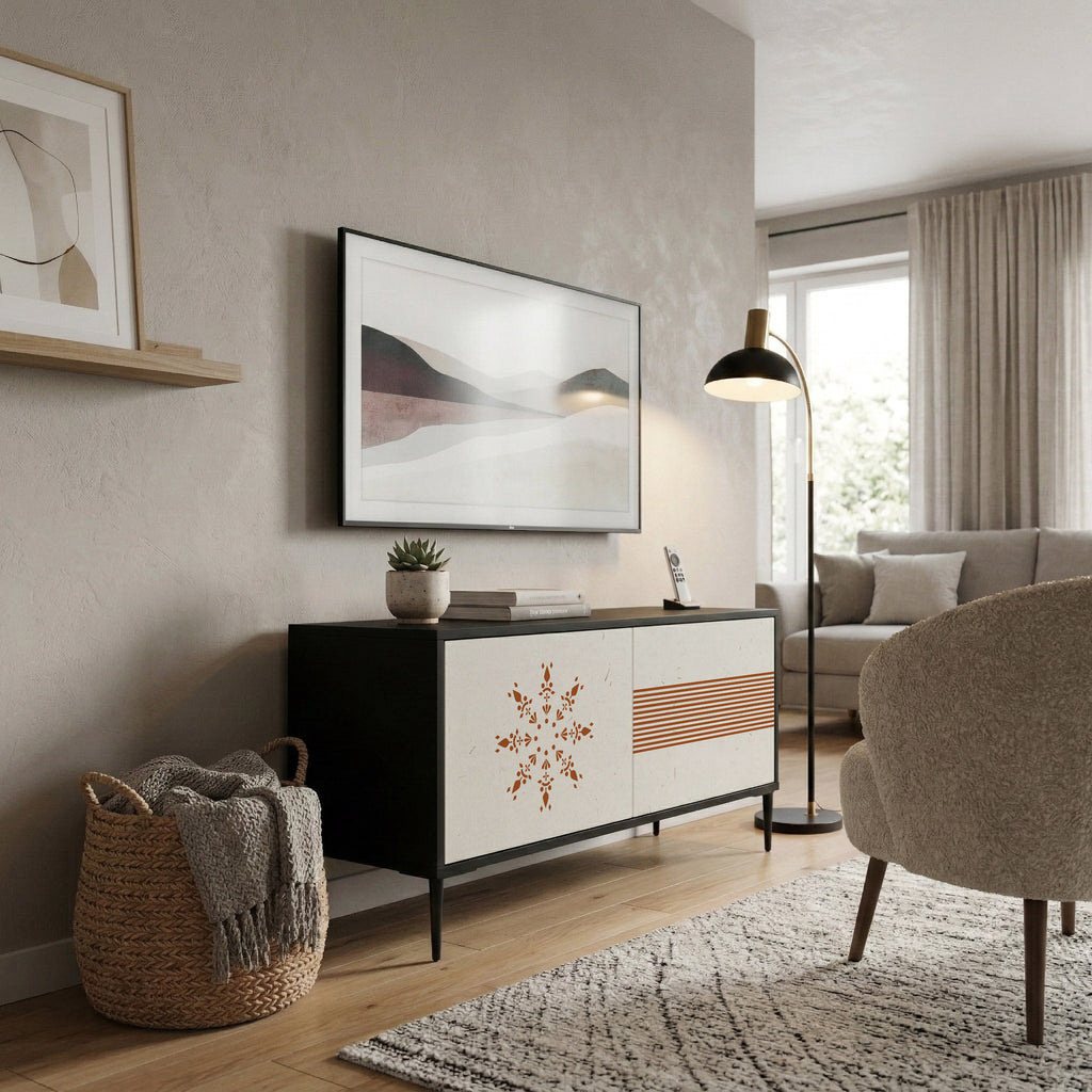 DAILY HARMONY Kompaktní dvoudveřový TV stolek