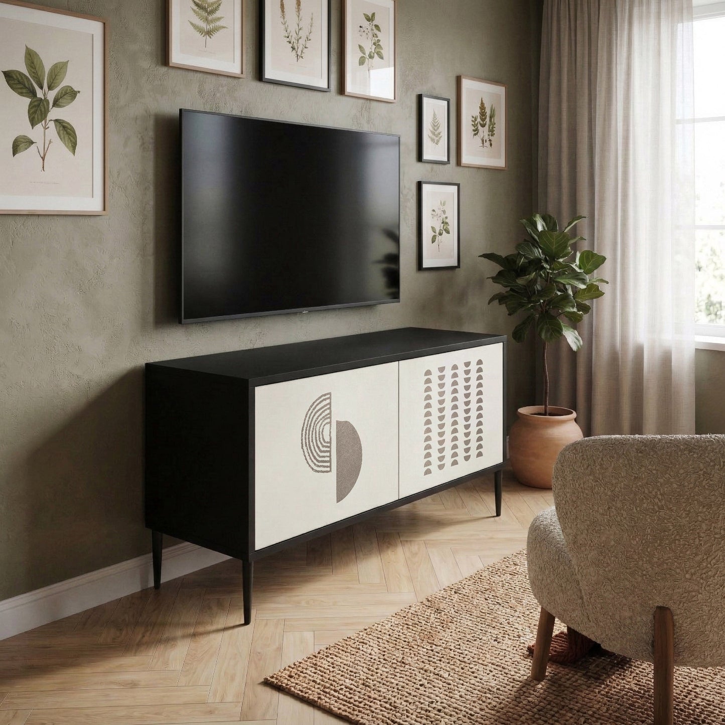 HARMONY ESSENCE Kompaktní dvoudveřový TV stolek