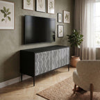 WAVES OF CONCRETE Kompaktní dvoudveřový TV stolek