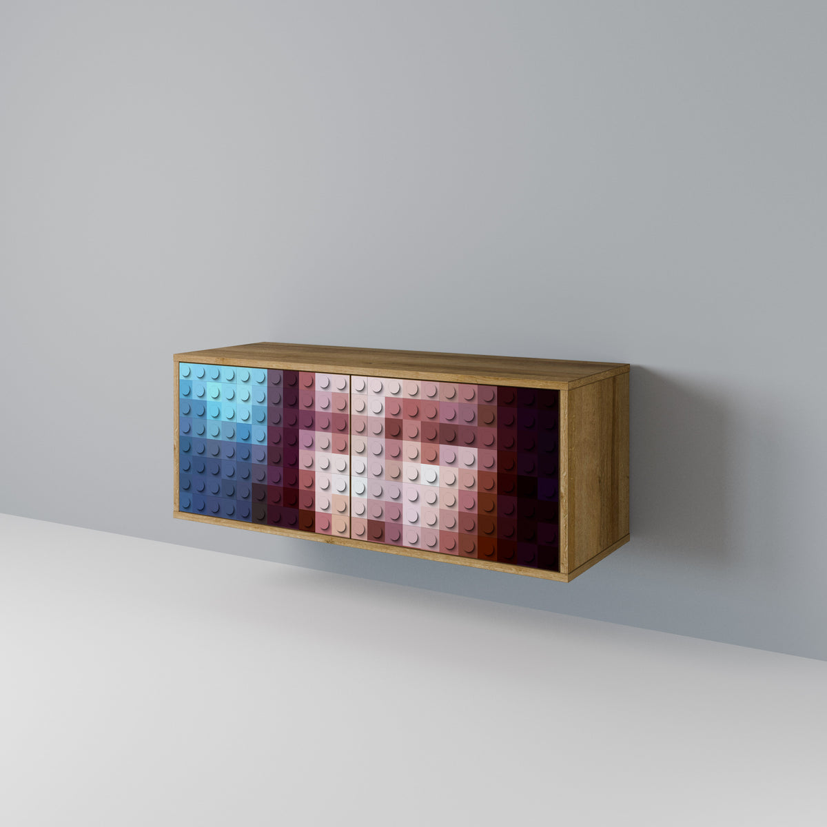 CONSTRUCTIVE ART Kompaktní dvoudveřový TV stolek