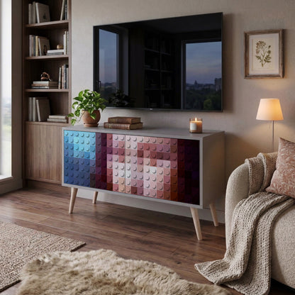 CONSTRUCTIVE ART Kompaktní dvoudveřový TV stolek