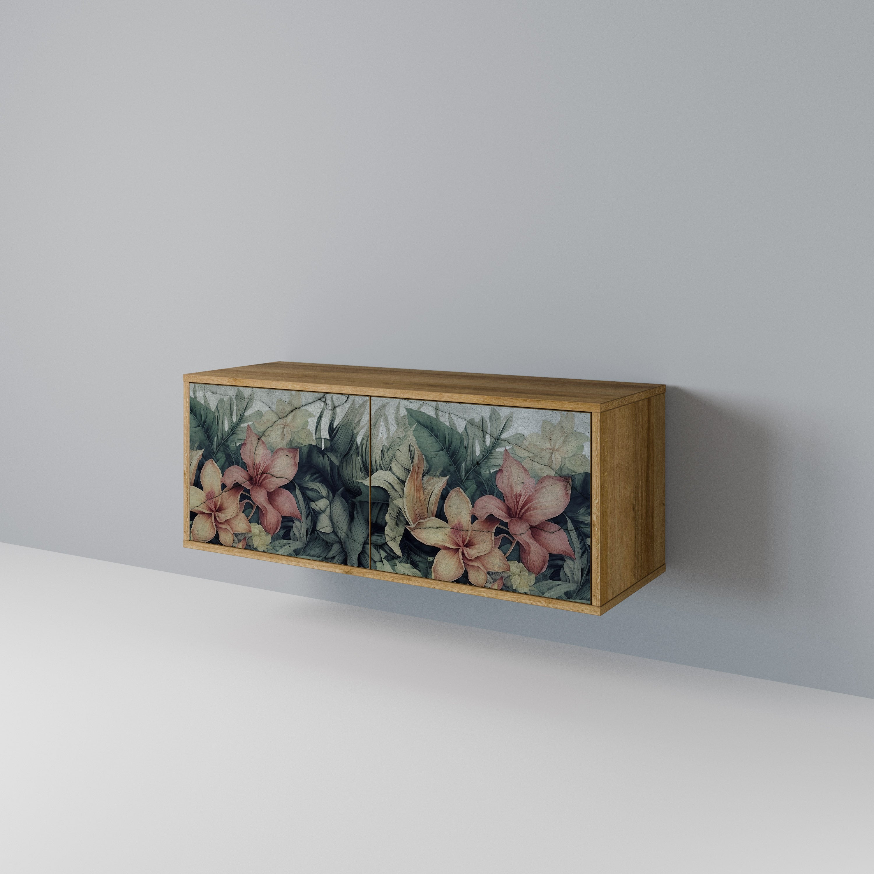 HEAVENLY BLOOM Compact 2-Door TV Cabinet