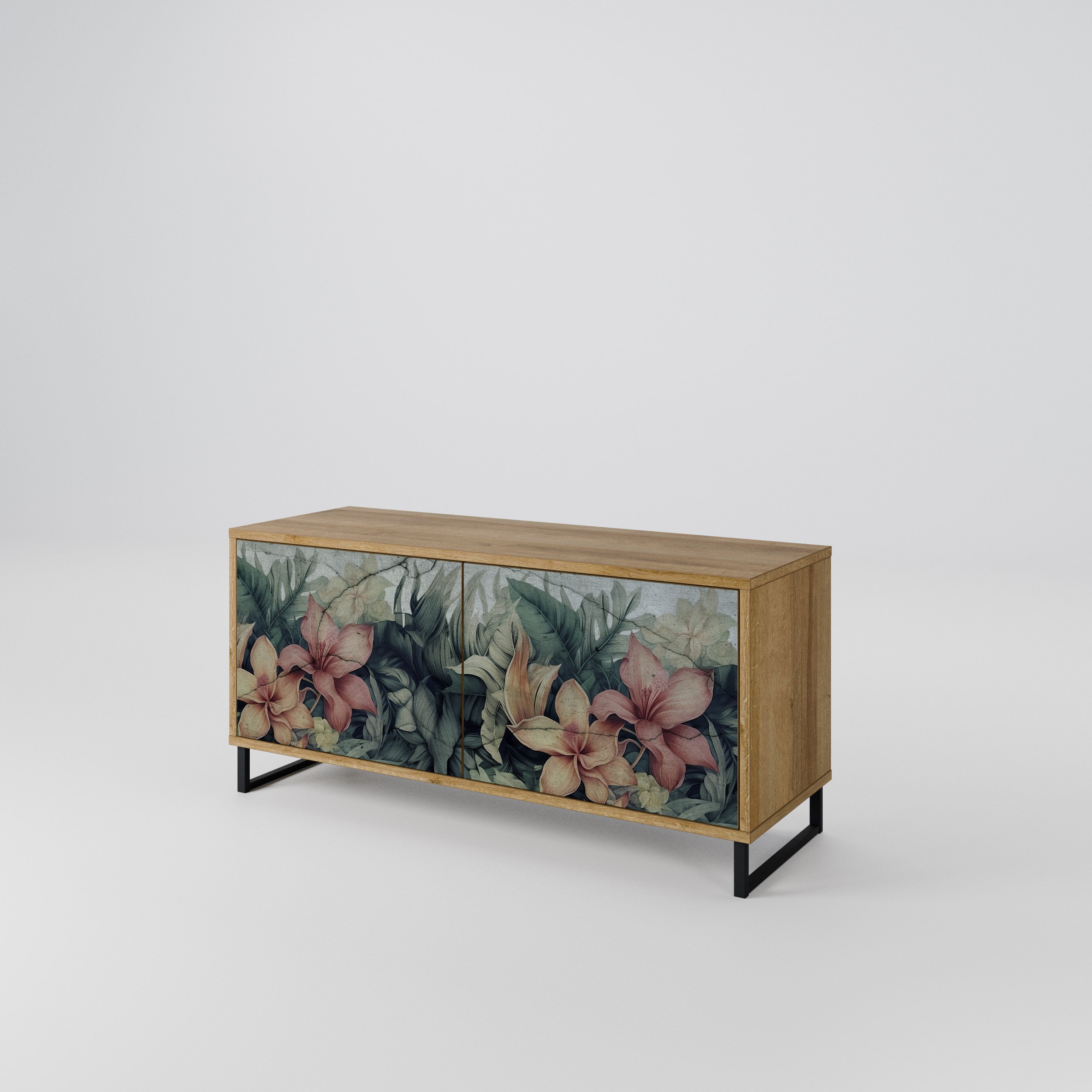 HEAVENLY BLOOM Compact 2-Door TV Cabinet