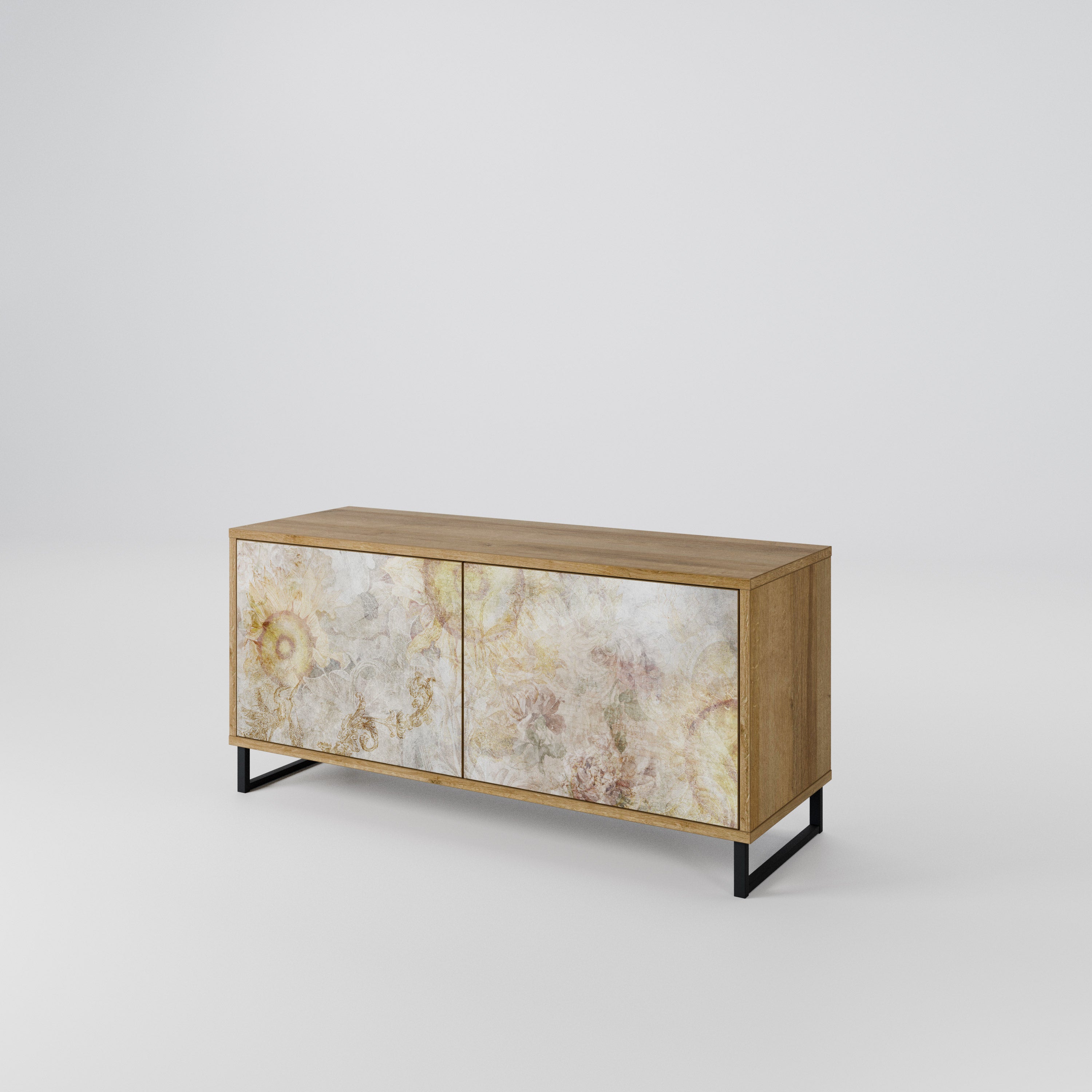 SUNFLOWER BLUR Compact 2-Door TV Cabinet