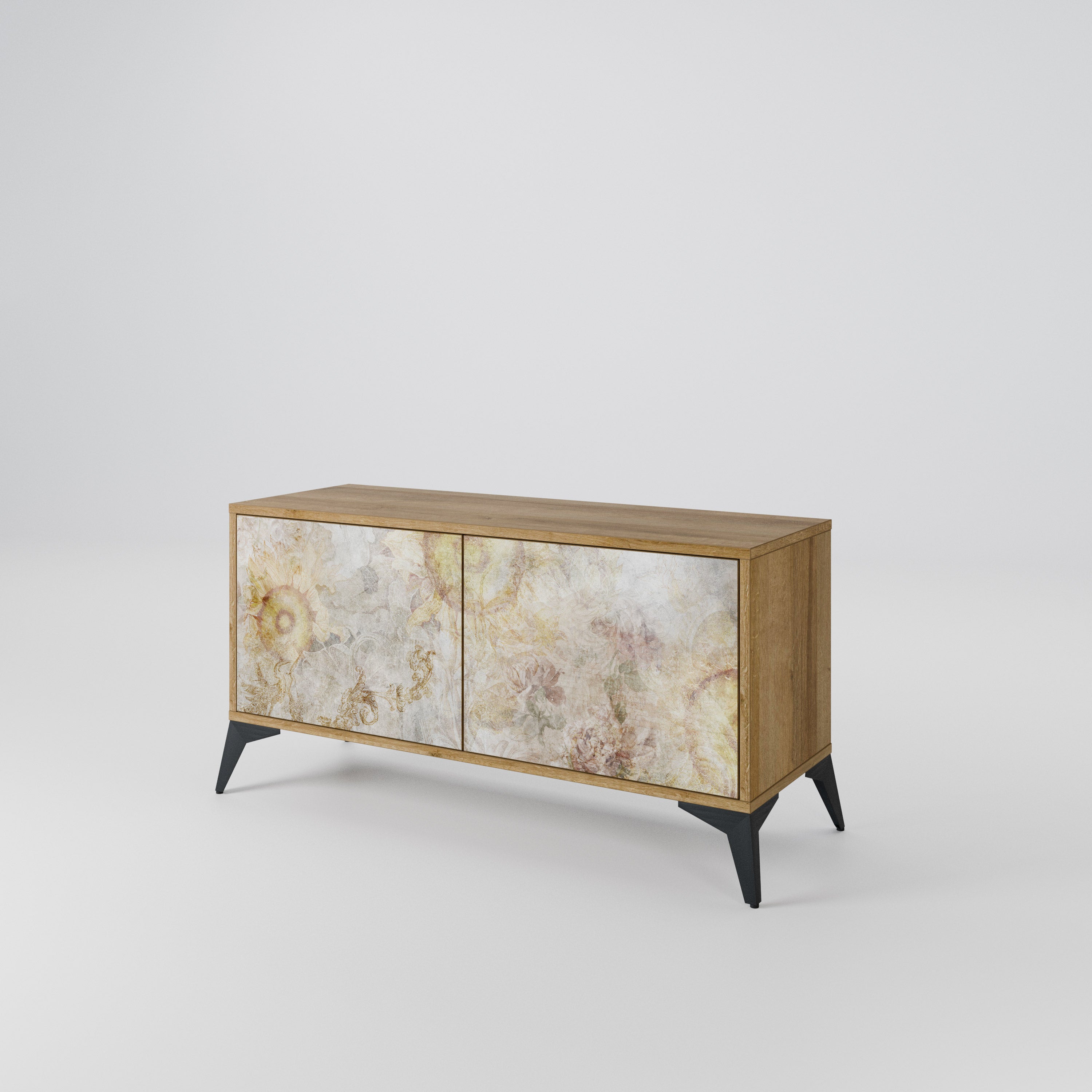 SUNFLOWER BLUR Compact 2-Door TV Cabinet