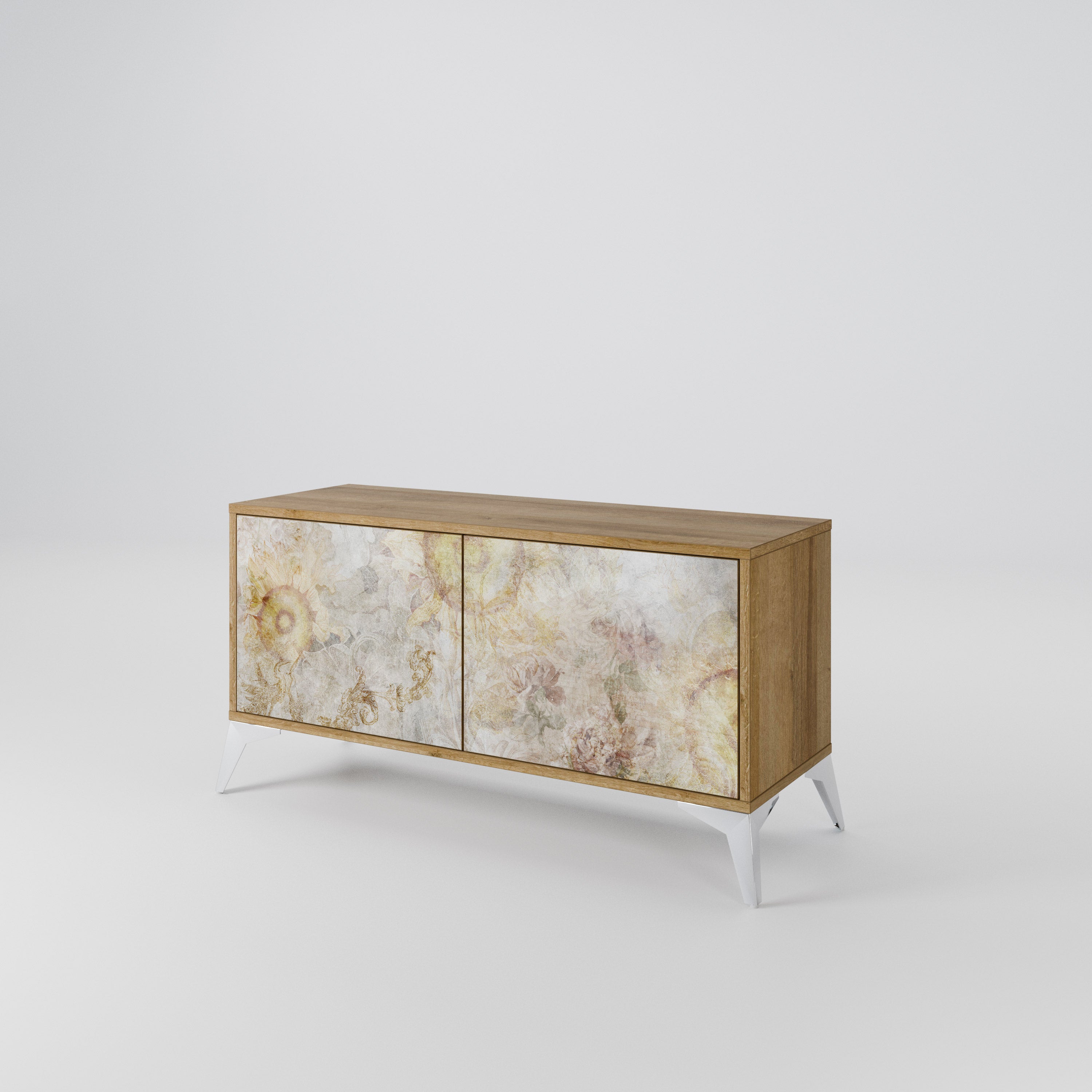 SUNFLOWER BLUR Compact 2-Door TV Cabinet