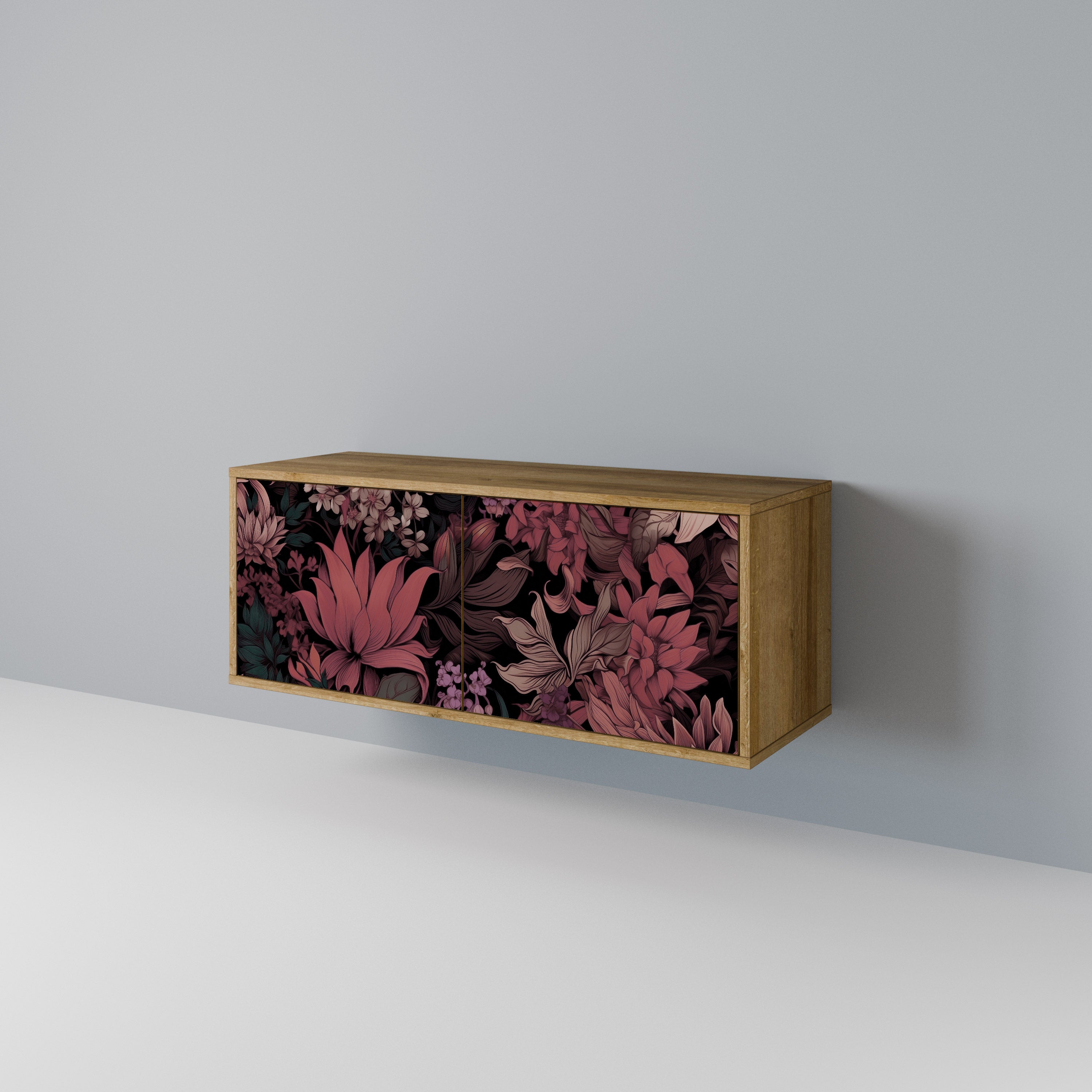 FLORAL WHISPER Compact 2-Door TV Cabinet