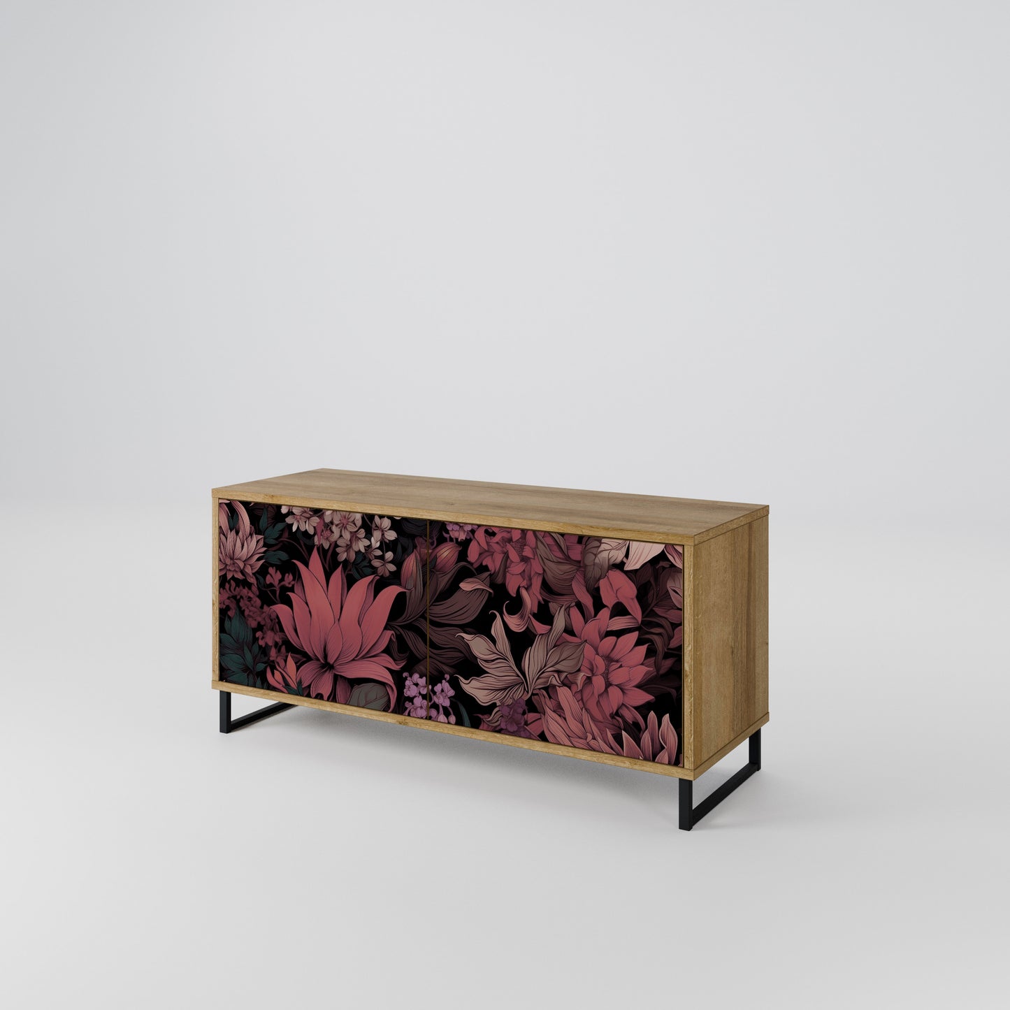 FLORAL WHISPER Kompaktní dvoudveřový TV stolek