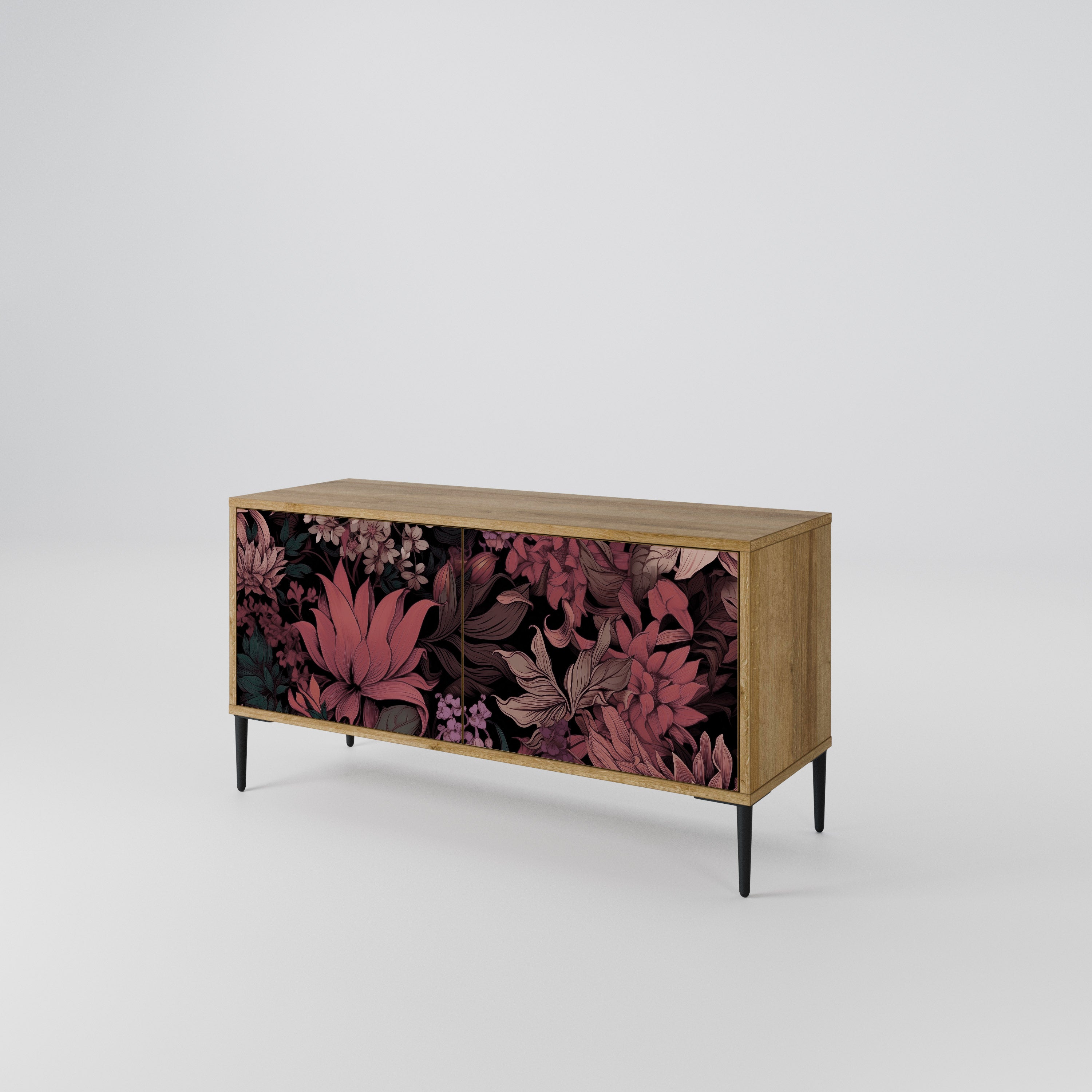 FLORAL WHISPER Compact 2-Door TV Cabinet