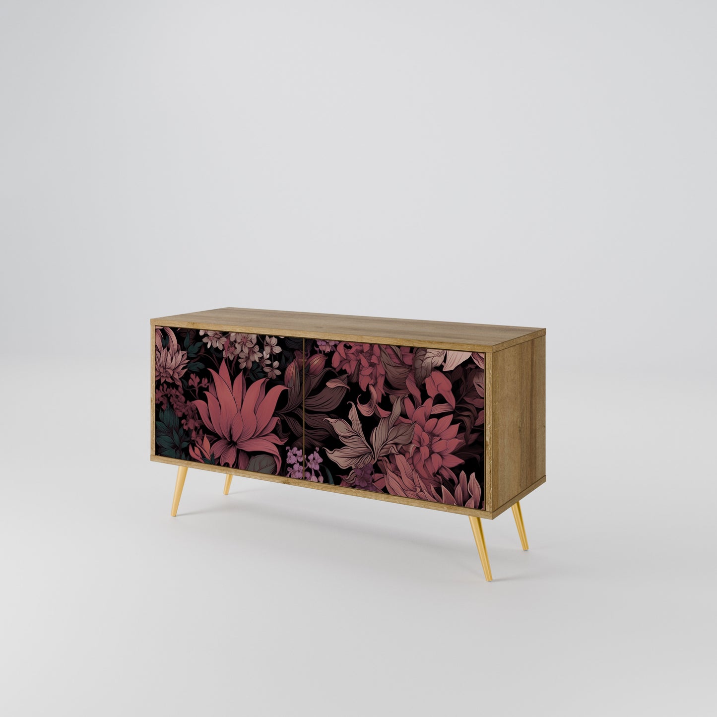 FLORAL WHISPER Kompaktní dvoudveřový TV stolek
