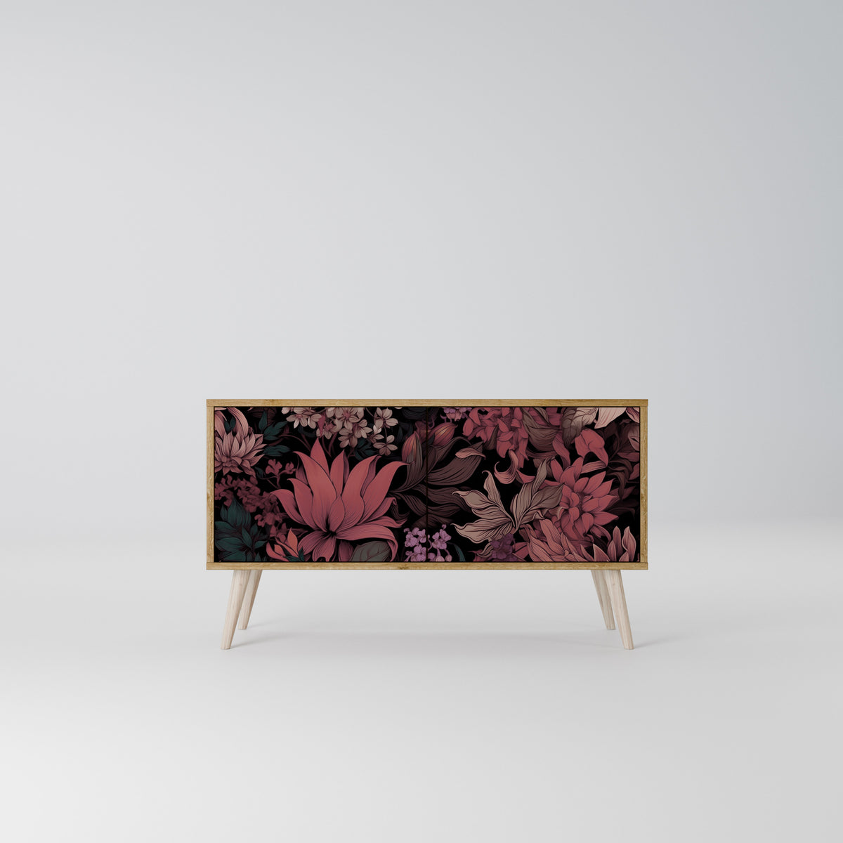 FLORAL WHISPER Kompaktní dvoudveřový TV stolek