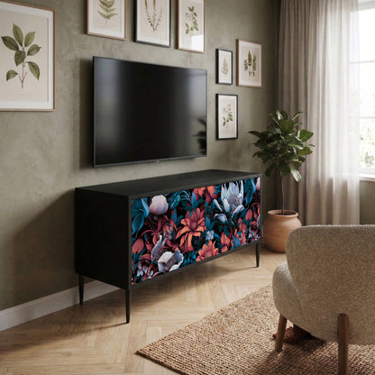 ETHEREAL BLOSSOMS Kompaktní dvoudveřový TV stolek