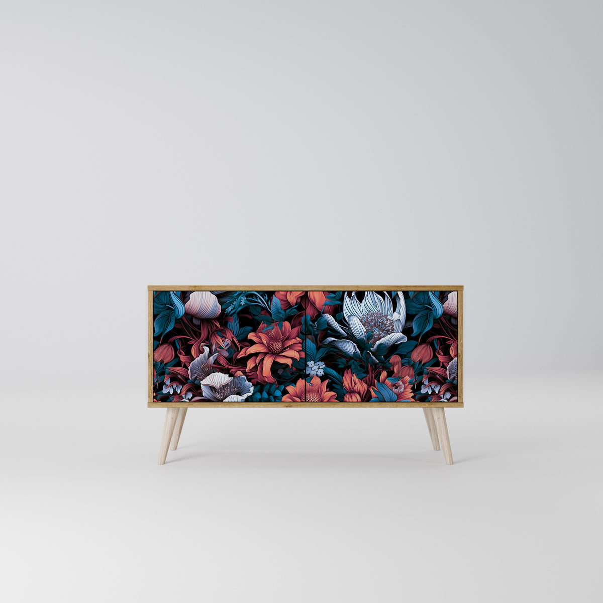 ETHEREAL BLOSSOMS Kompaktní dvoudveřový TV stolek