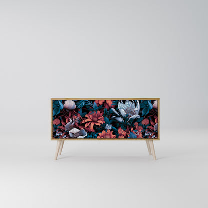 ETHEREAL BLOSSOMS Kompaktní dvoudveřový TV stolek
