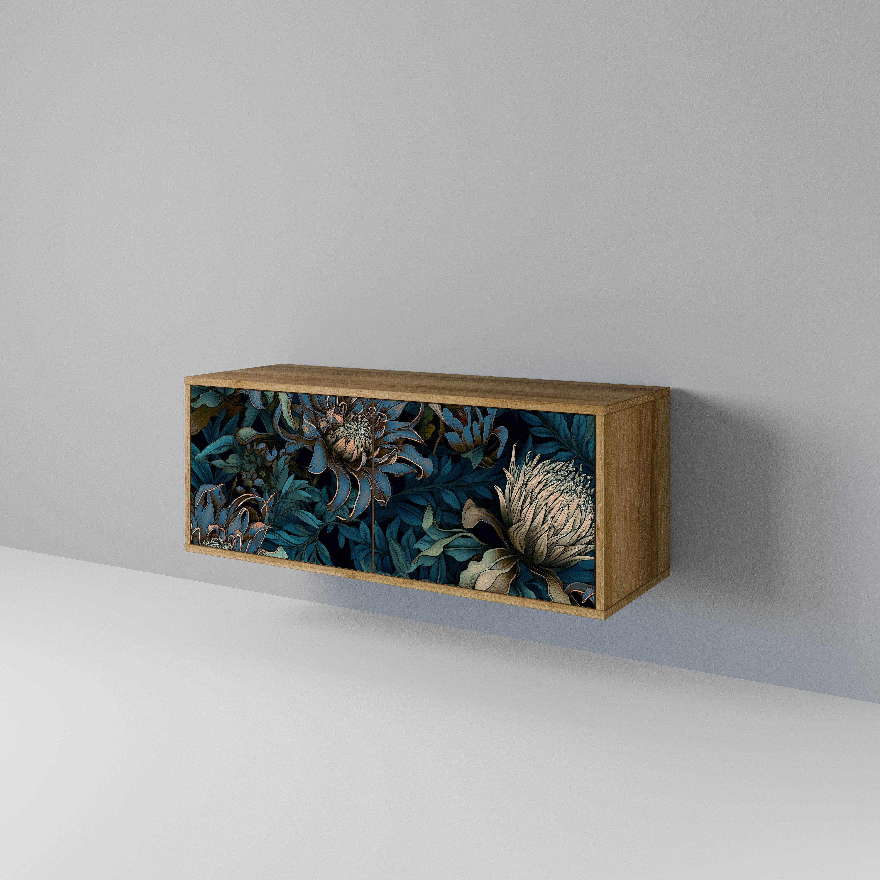 TWILIGHT BLOOM Compact 2-Door TV Cabinet