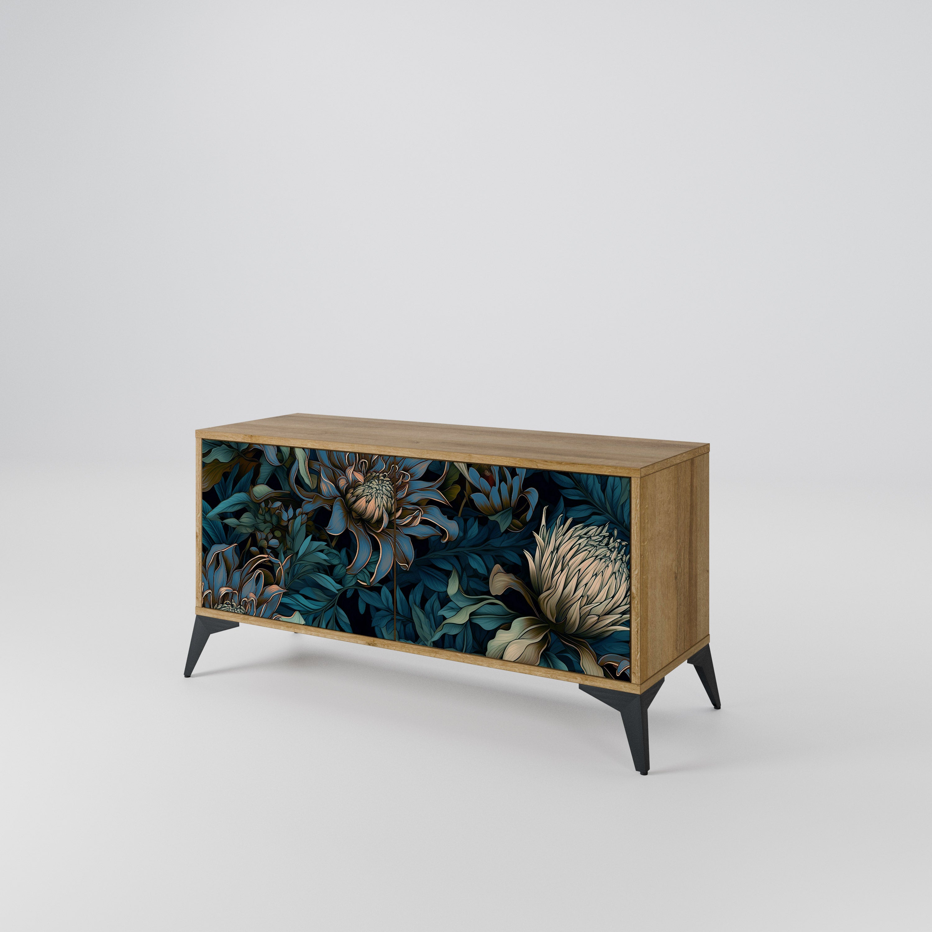 TWILIGHT BLOOM Compact 2-Door TV Cabinet