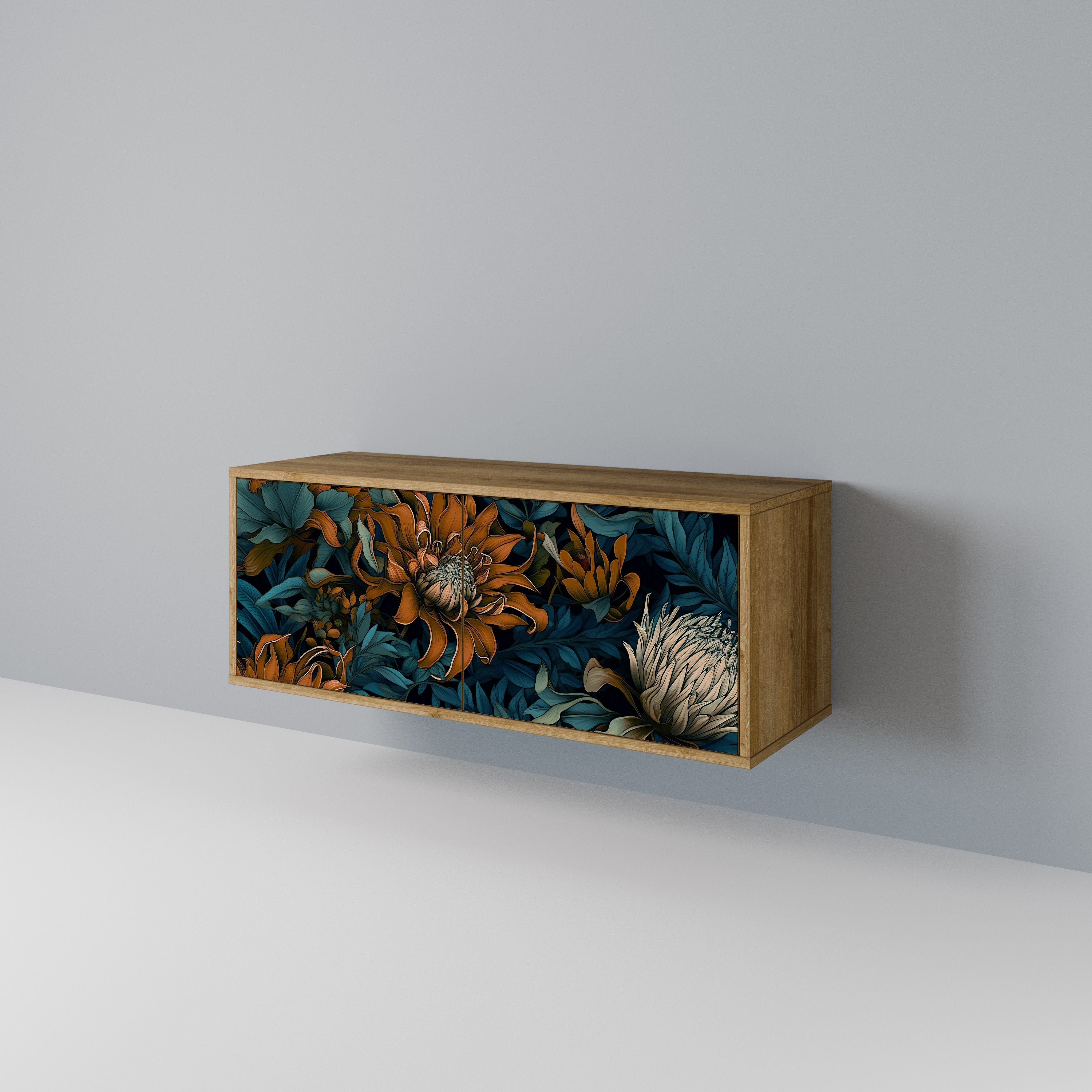 MORNING BLOOM Compact 2-Door TV Cabinet