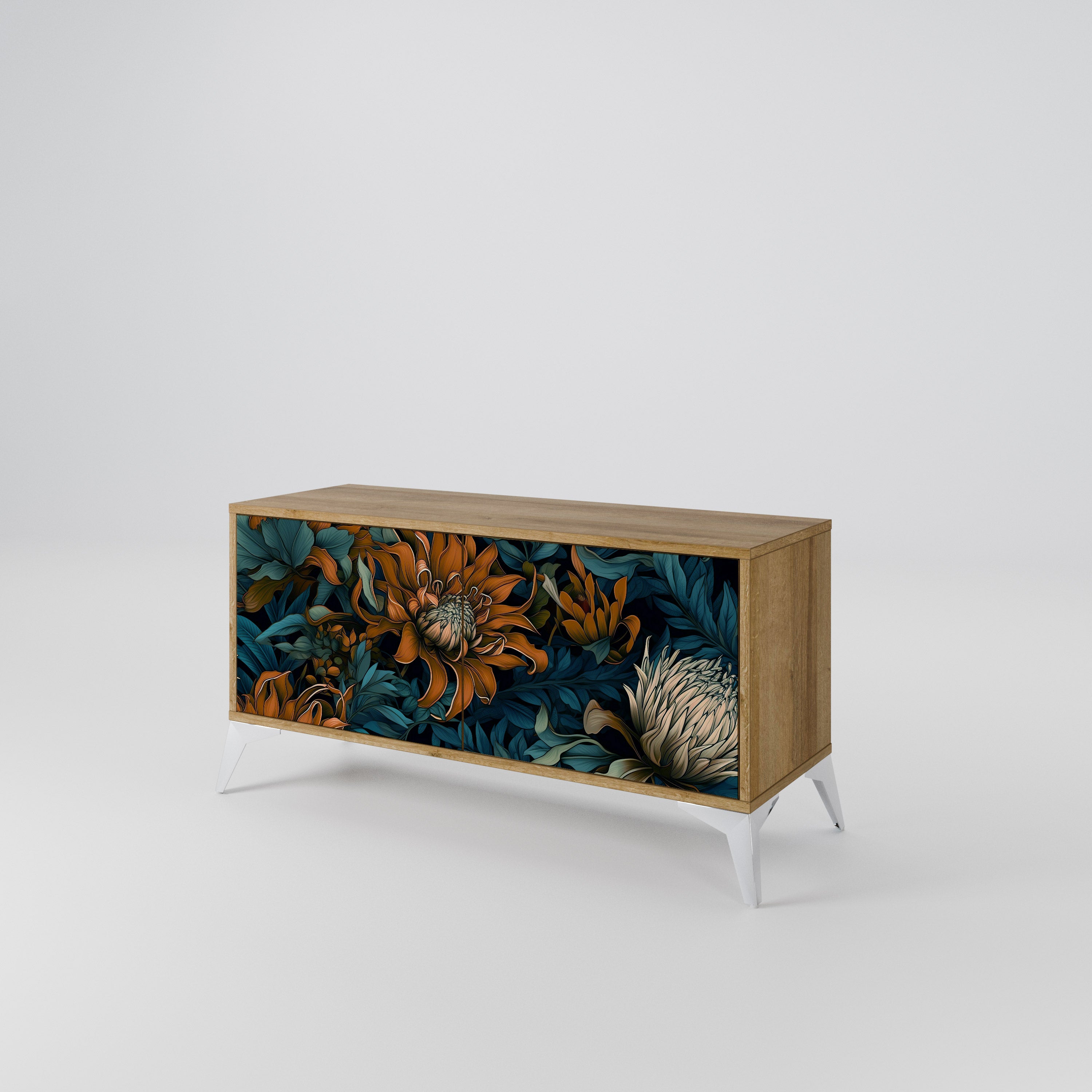 MORNING BLOOM Compact 2-Door TV Cabinet