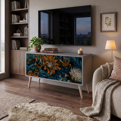 MORNING BLOOM Kompaktní dvoudveřový TV stolek