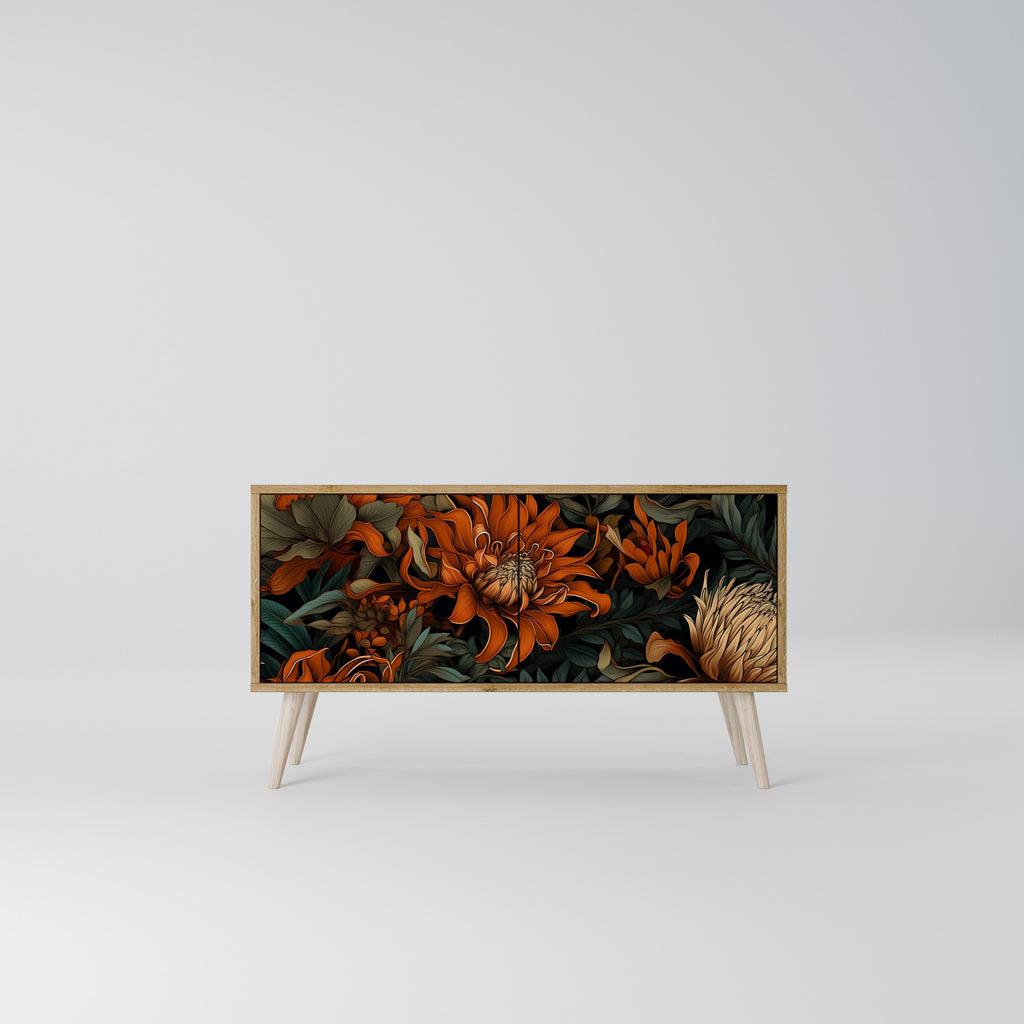 DAWN BLOOM Kompaktní dvoudveřový TV stolek