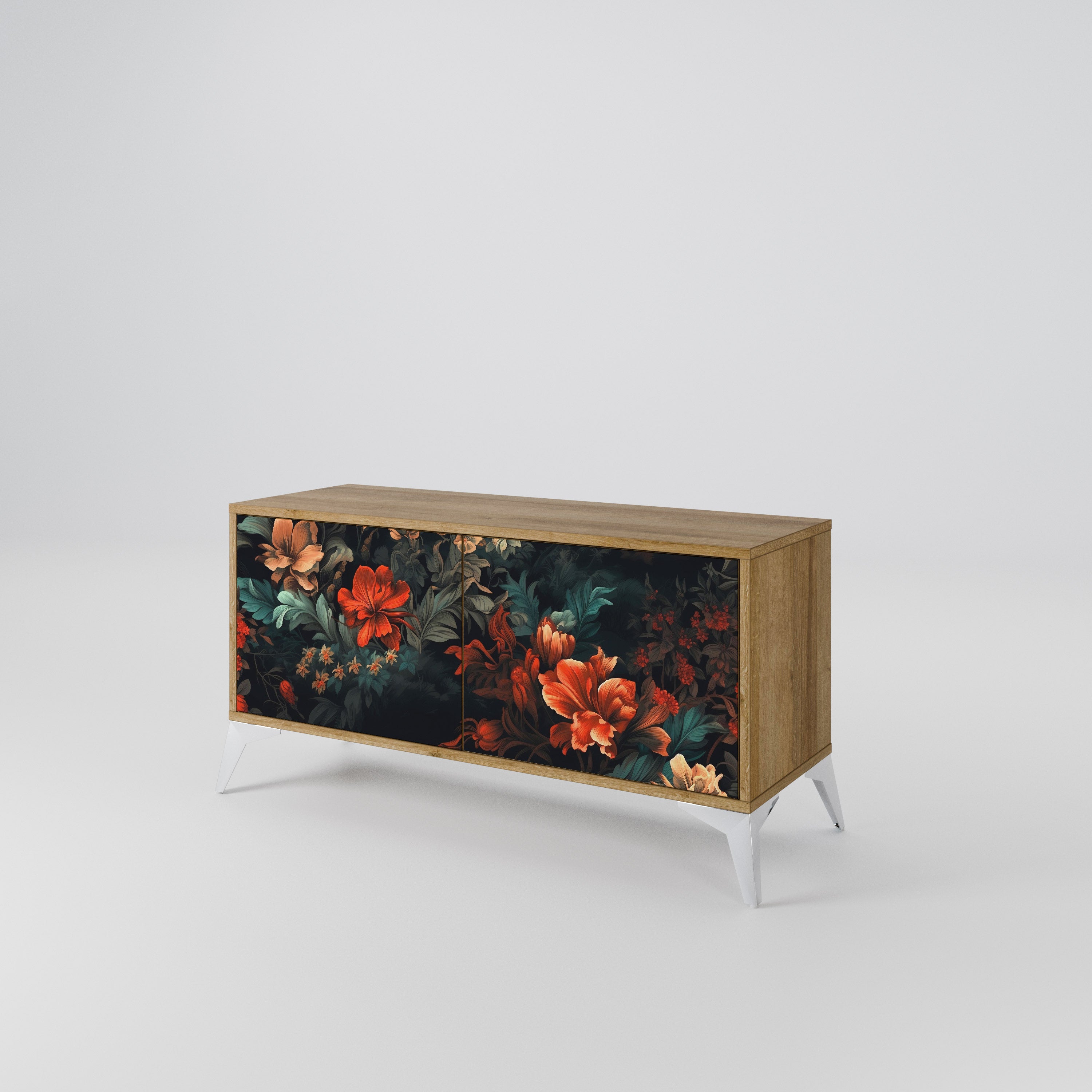 IMAGINARY BLOSSOM Compact 2-Door TV Cabinet