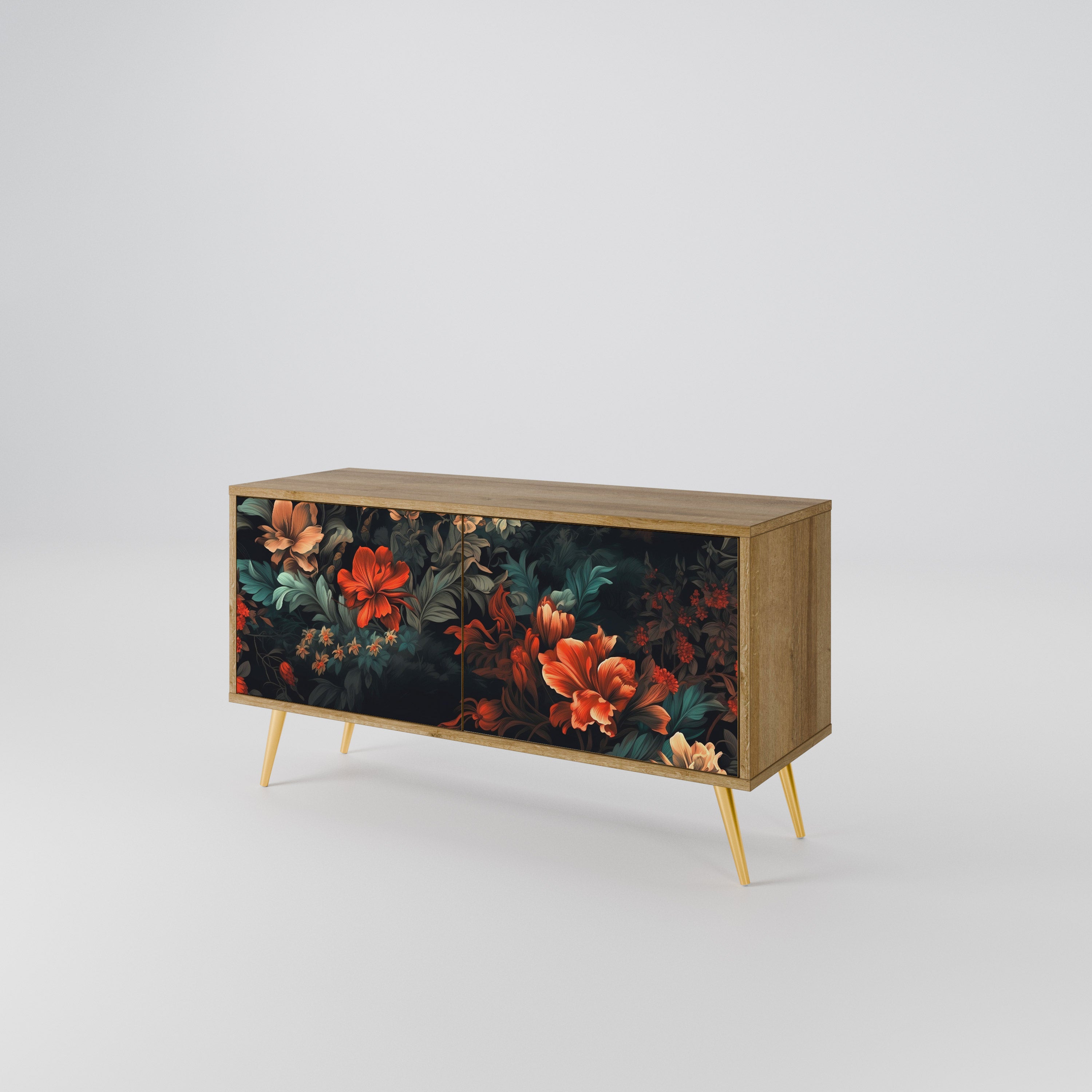IMAGINARY BLOSSOM Compact 2-Door TV Cabinet