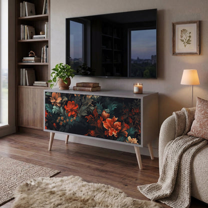 IMAGINARY BLOSSOM Kompaktní dvoudveřový TV stolek