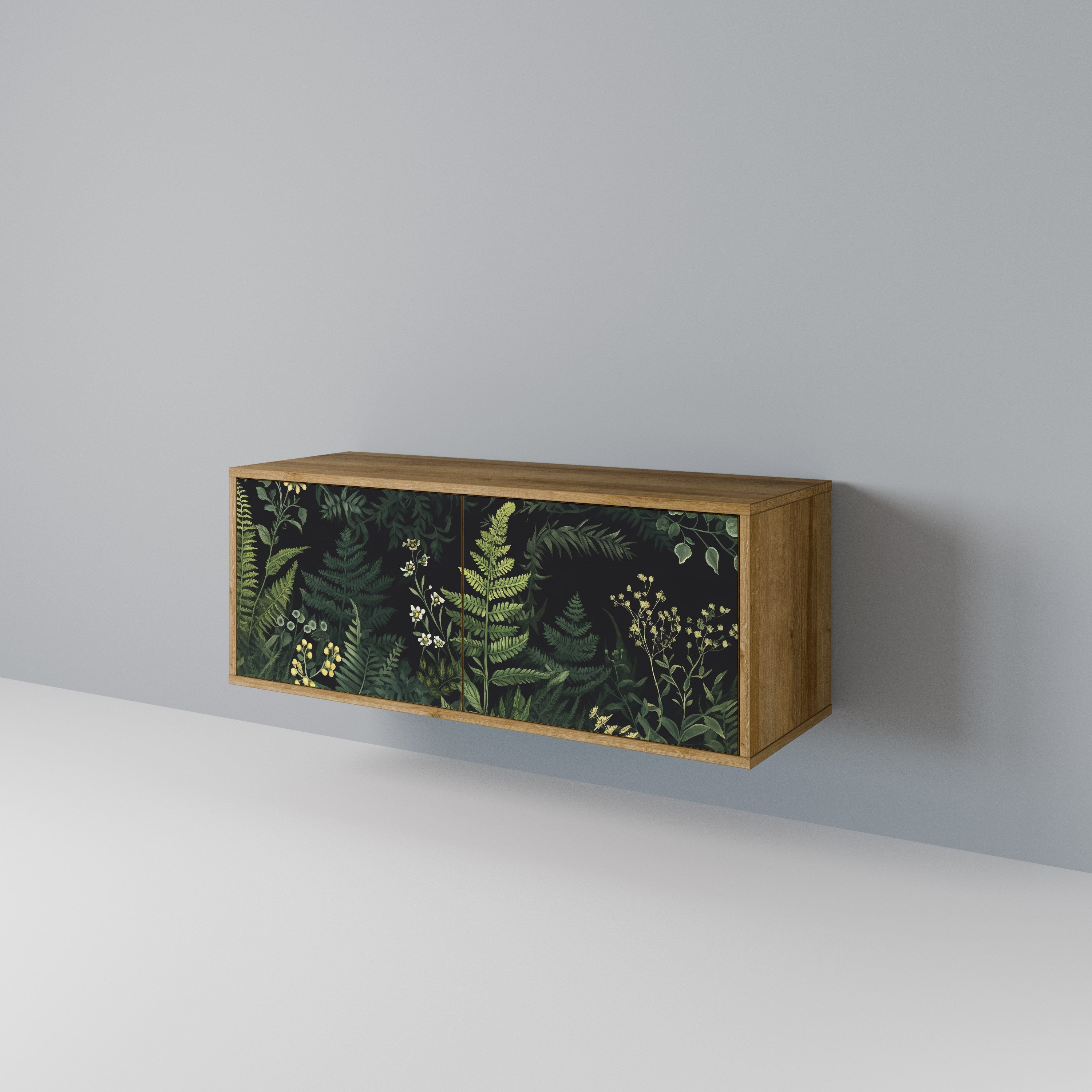 FERN FLOWERS Compact 2-Door TV Cabinet