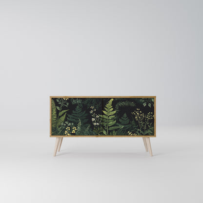 FERN FLOWERS Kompaktní dvoudveřový TV stolek