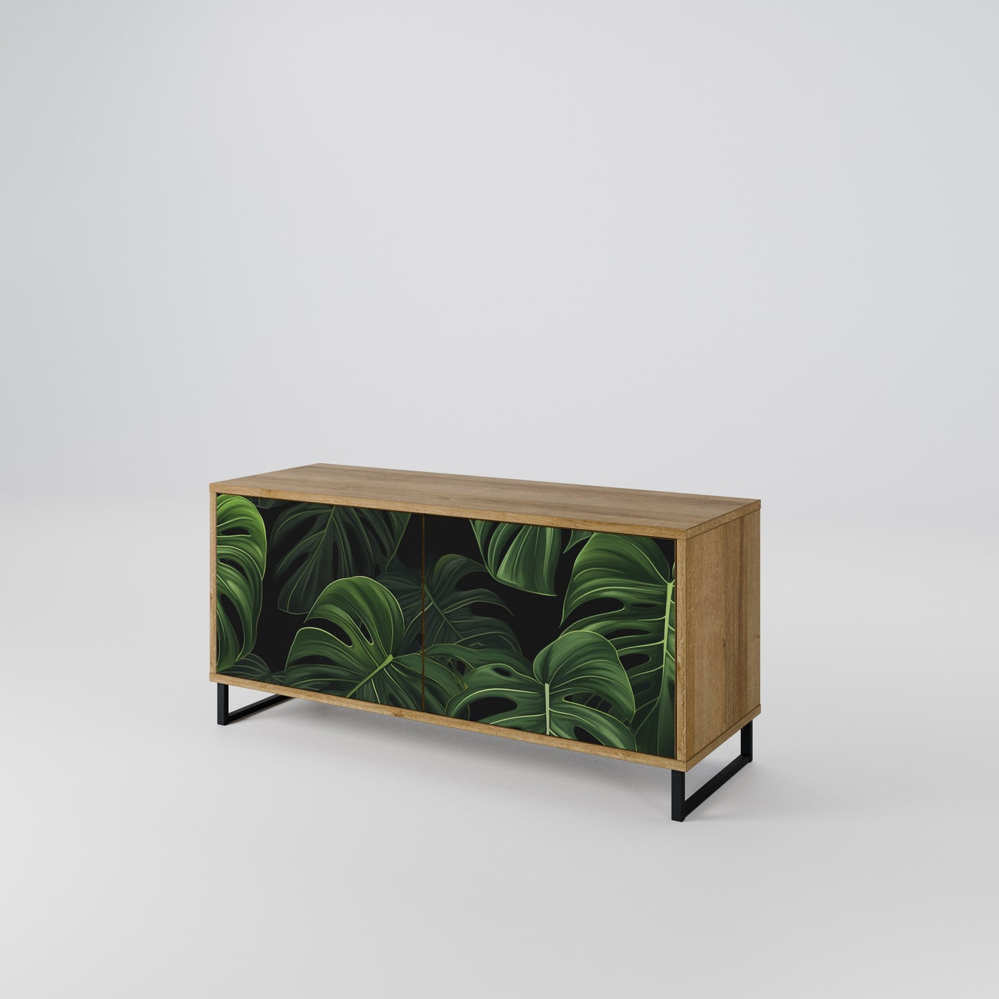INFINITE MONSTERA Kompaktní dvoudveřový TV stolek