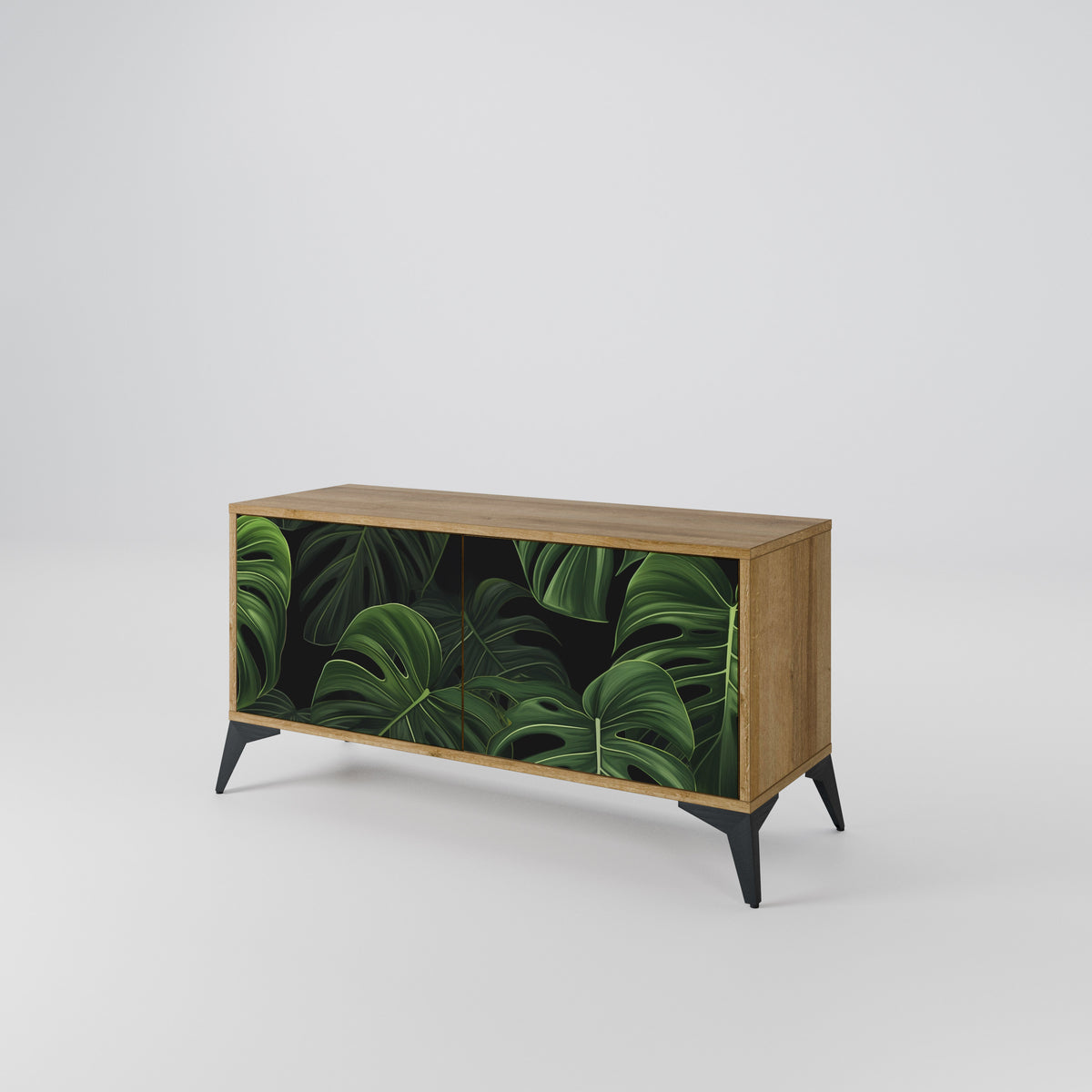 INFINITE MONSTERA Kompaktní dvoudveřový TV stolek
