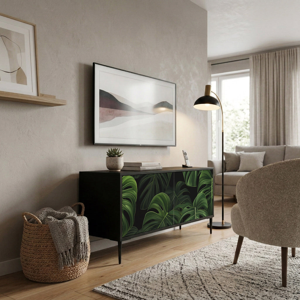 INFINITE MONSTERA Kompaktní dvoudveřový TV stolek