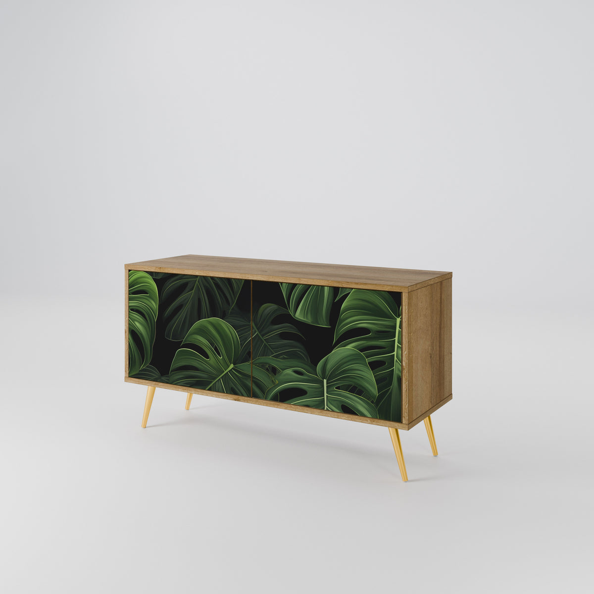 INFINITE MONSTERA Kompaktní dvoudveřový TV stolek