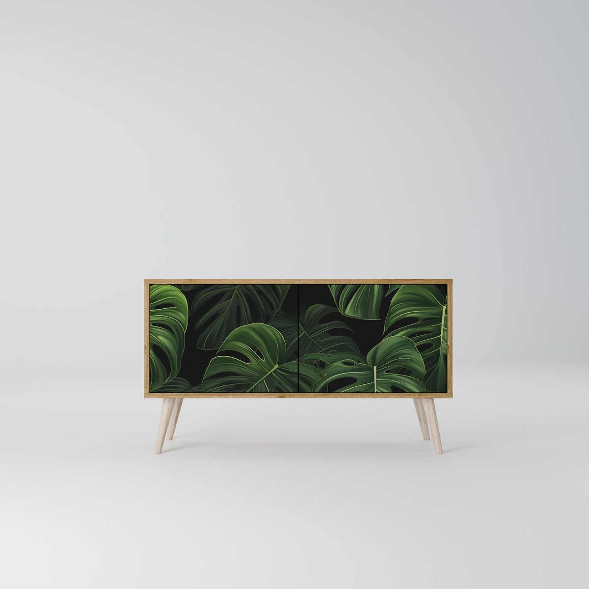INFINITE MONSTERA Kompaktní dvoudveřový TV stolek