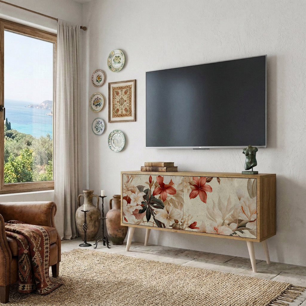 PETAL HARMONY Kompaktní dvoudveřový TV stolek