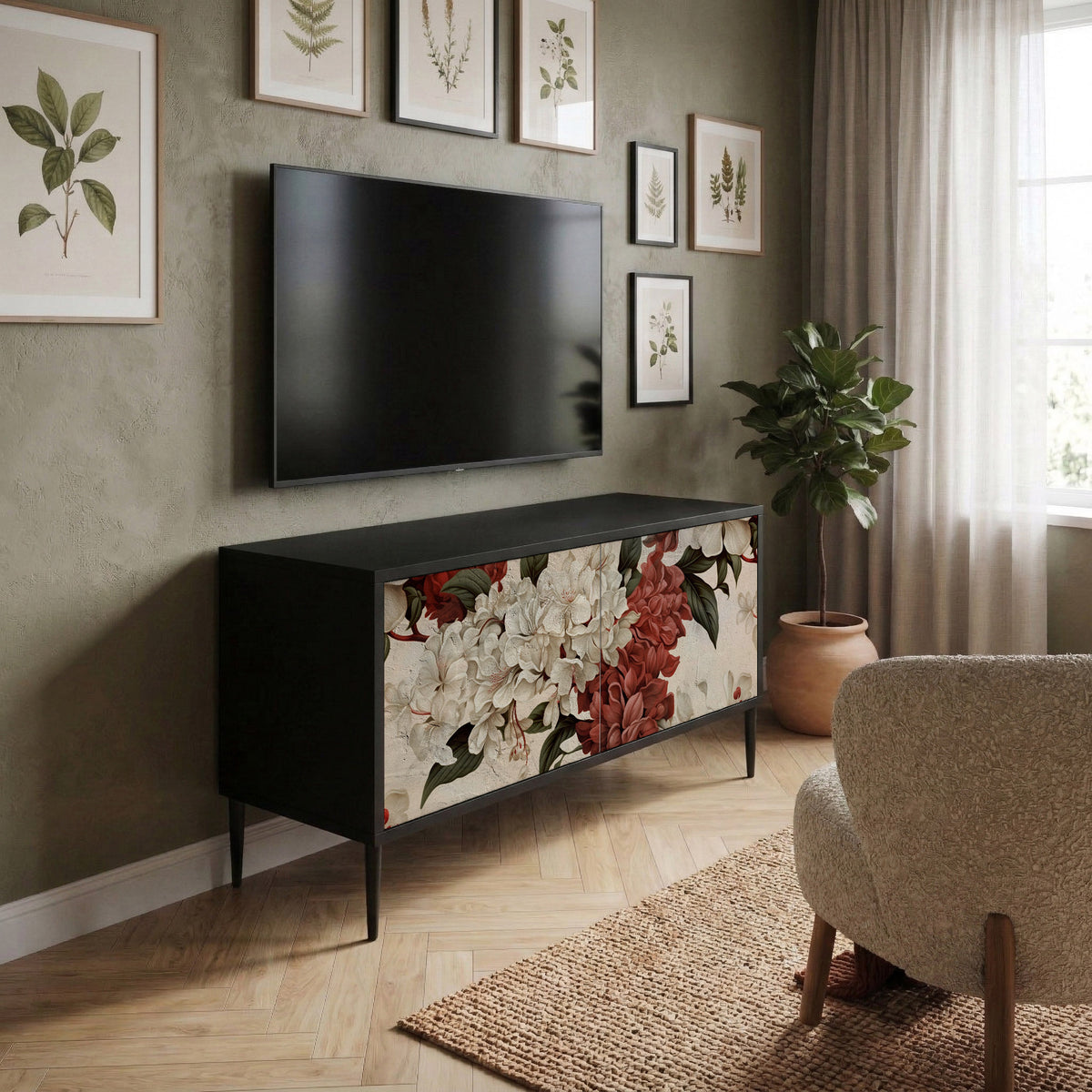 EPHEMERAL DAYS Kompaktní dvoudveřový TV stolek