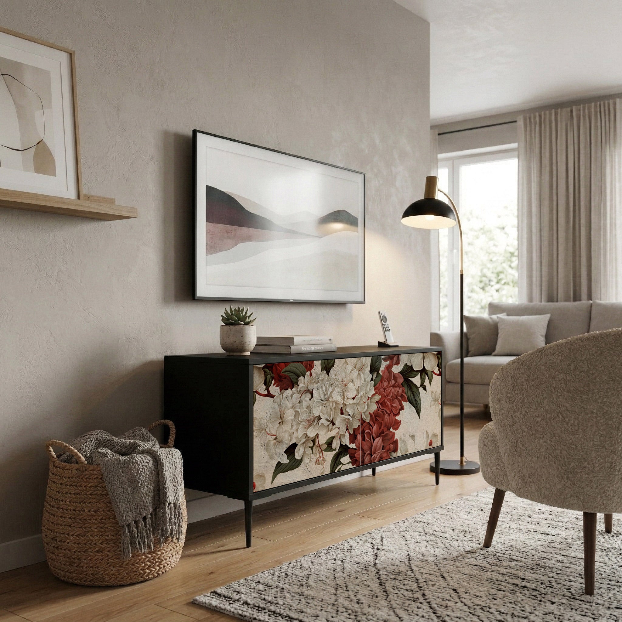 EPHEMERAL DAYS Kompaktní dvoudveřový TV stolek