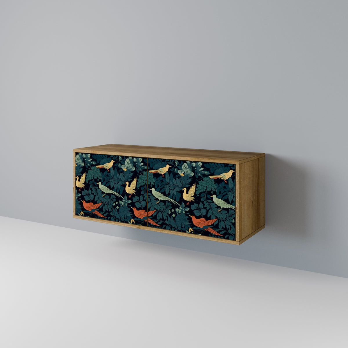 FOWL ORNAMENT Kompaktní dvoudveřový TV stolek