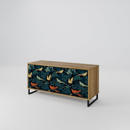 FOWL ORNAMENT Kompaktní dvoudveřový TV stolek