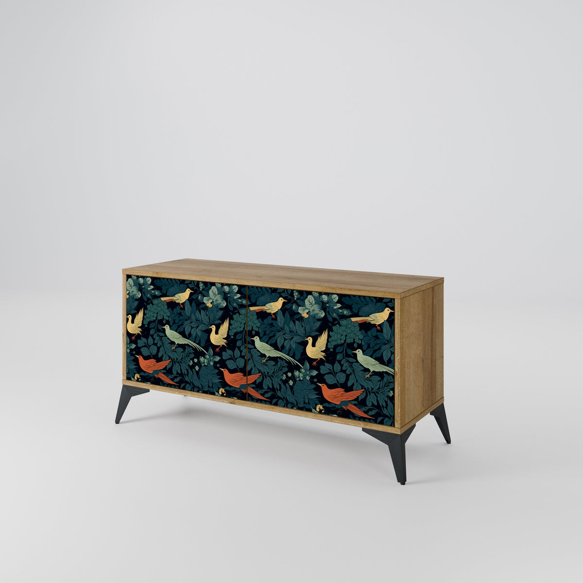 FOWL ORNAMENT Kompaktní dvoudveřový TV stolek