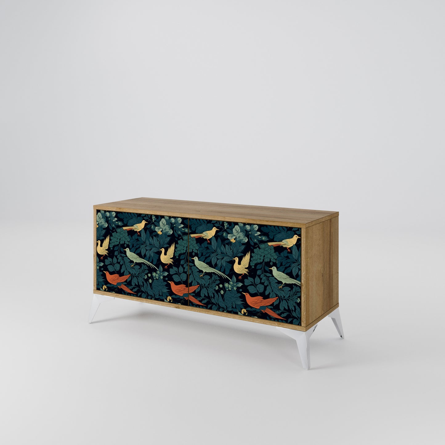 FOWL ORNAMENT Kompaktní dvoudveřový TV stolek