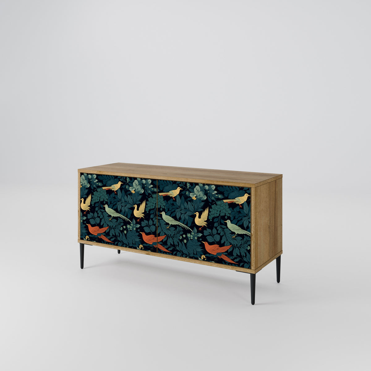 FOWL ORNAMENT Kompaktní dvoudveřový TV stolek
