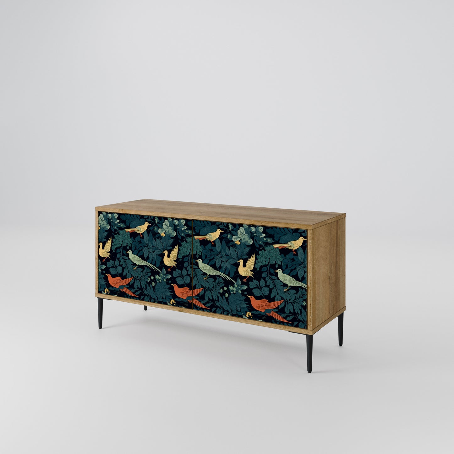 FOWL ORNAMENT Kompaktní dvoudveřový TV stolek