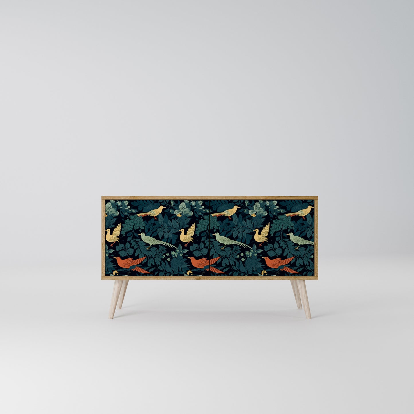 FOWL ORNAMENT Kompaktní dvoudveřový TV stolek