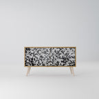 CHARCOAL SPROUT Kompaktní dvoudveřový TV stolek