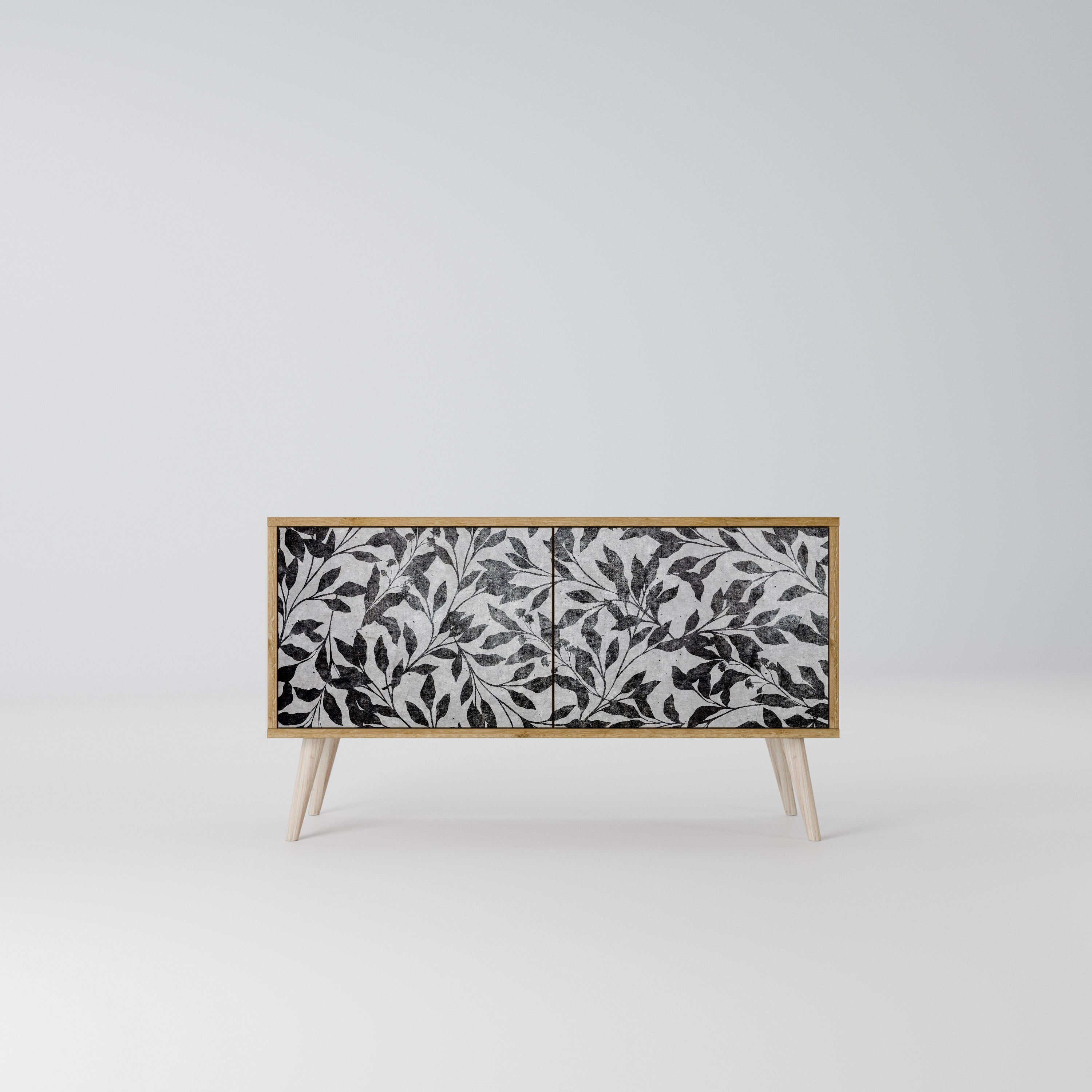 CHARCOAL SPROUT Kompaktní dvoudveřový TV stolek