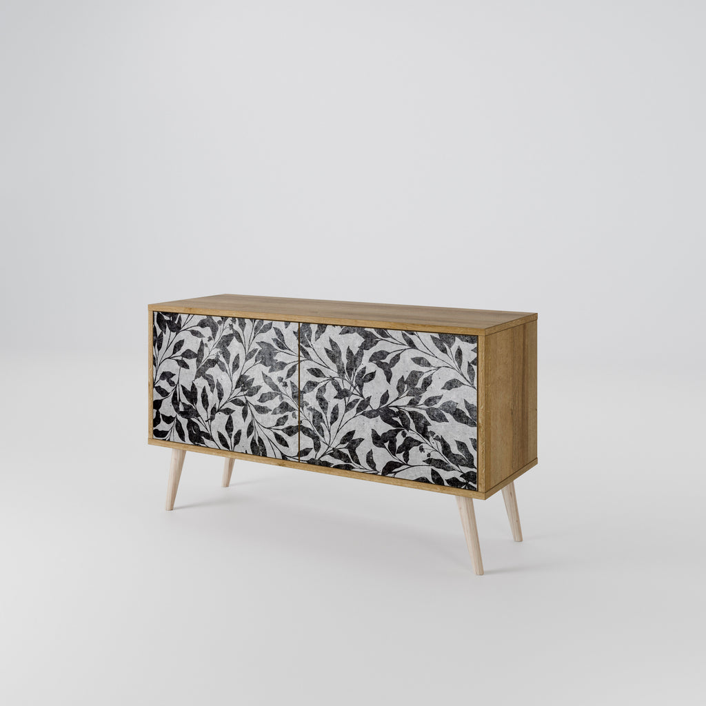 CHARCOAL SPROUT Kompaktní dvoudveřový TV stolek