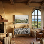 CHARCOAL SPROUT Kompaktní dvoudveřový TV stolek